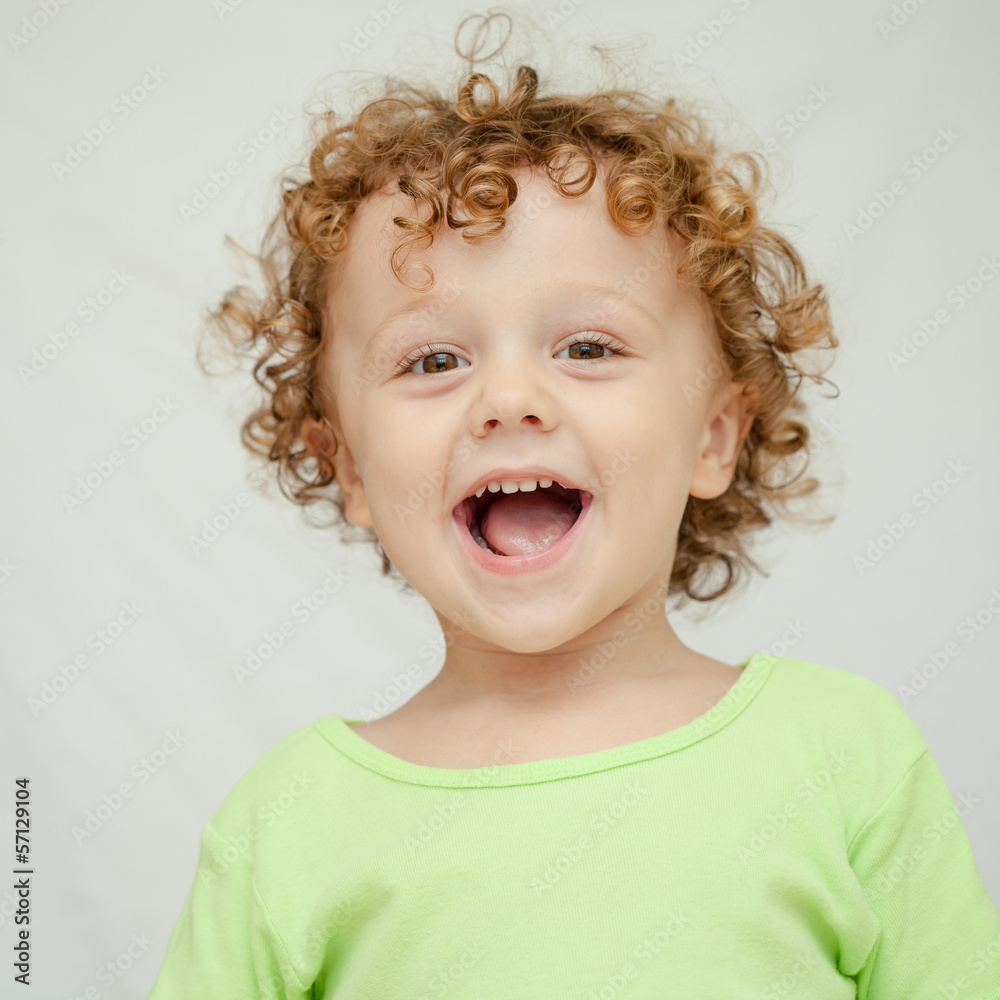 Portrait of joyful little boy Portrait of joyful little boy