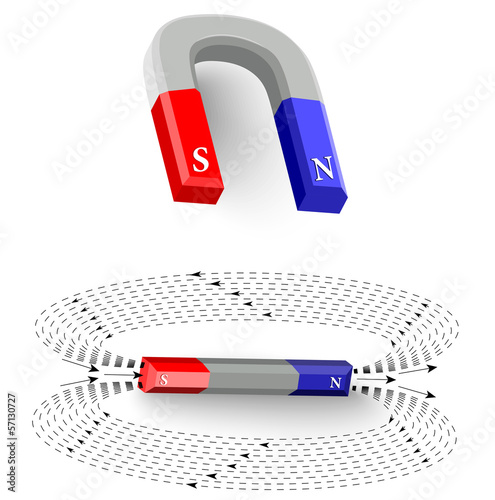 Magnetic field lines of a magnet
