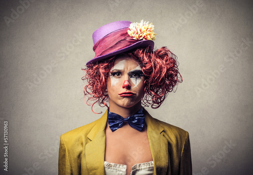 whimsical clown photo