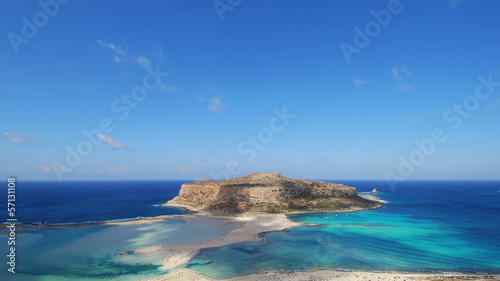 Time lapse clip of shadows and clouds of Balos lagoon