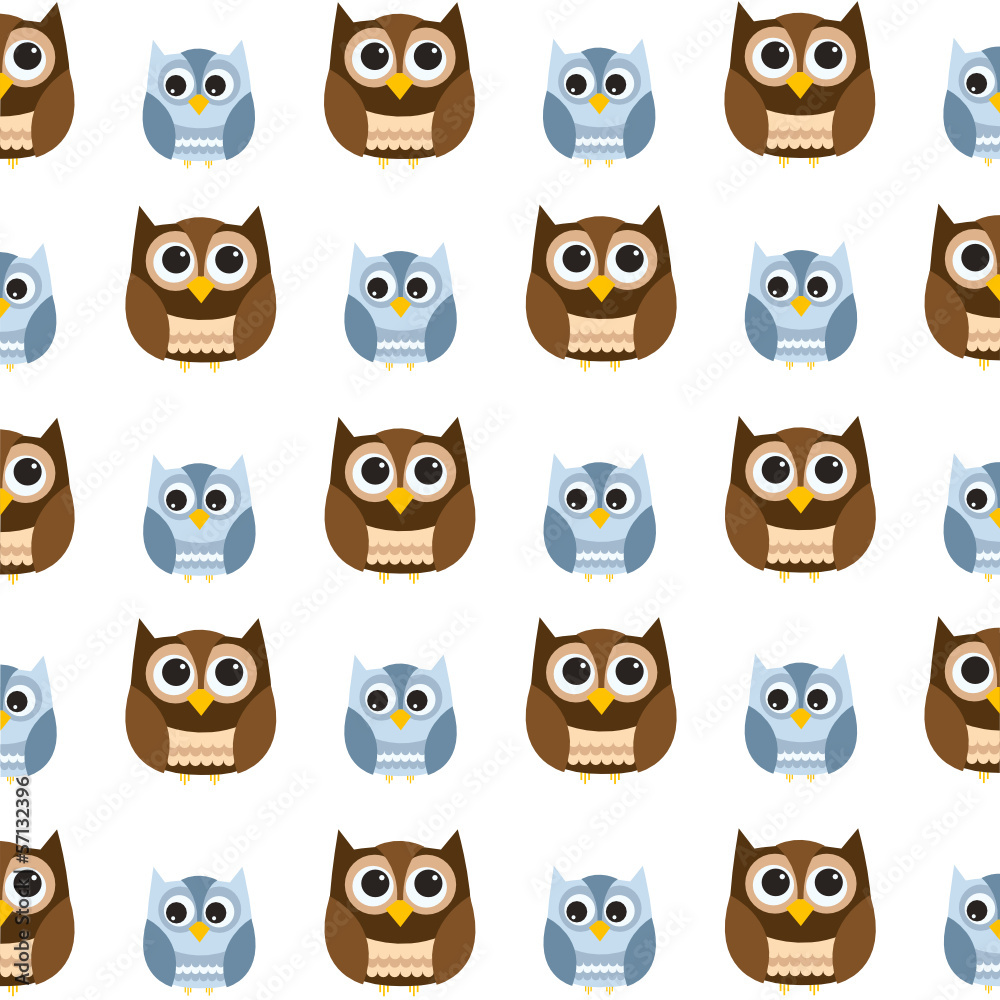 Seamless owl pattern Seamless owl pattern