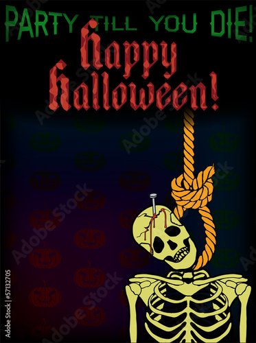 Halloween invitation.