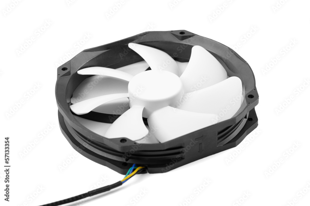 Fototapeta premium Computer DC fan isolated on white