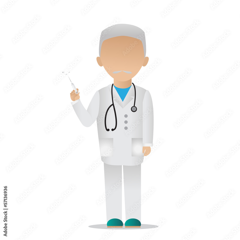 Medical Staff - Isolated On White Background Medical Staff - Isolated On White Background