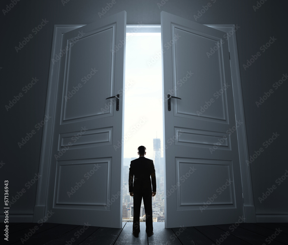 Fototapeta premium door to city