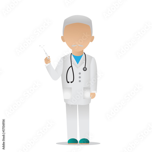 Medical Staff - Isolated On White Background