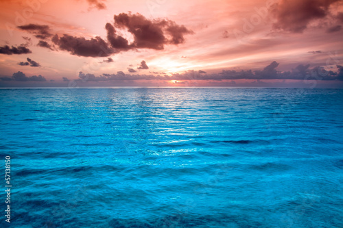 Tropical blue sea water in Maldives © fotomaximum
