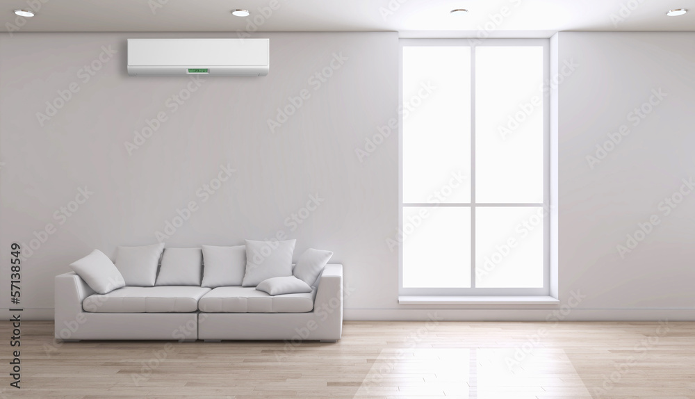 Fototapeta premium Interno con aria condizionata