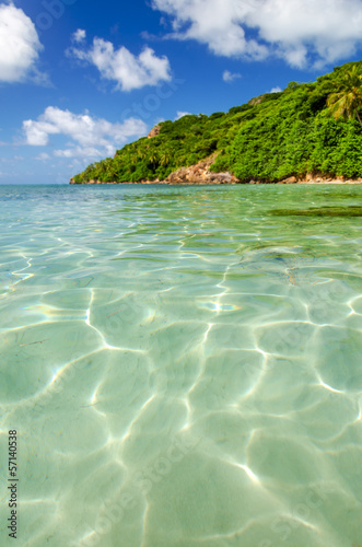 Clear Water and Tropical Island
