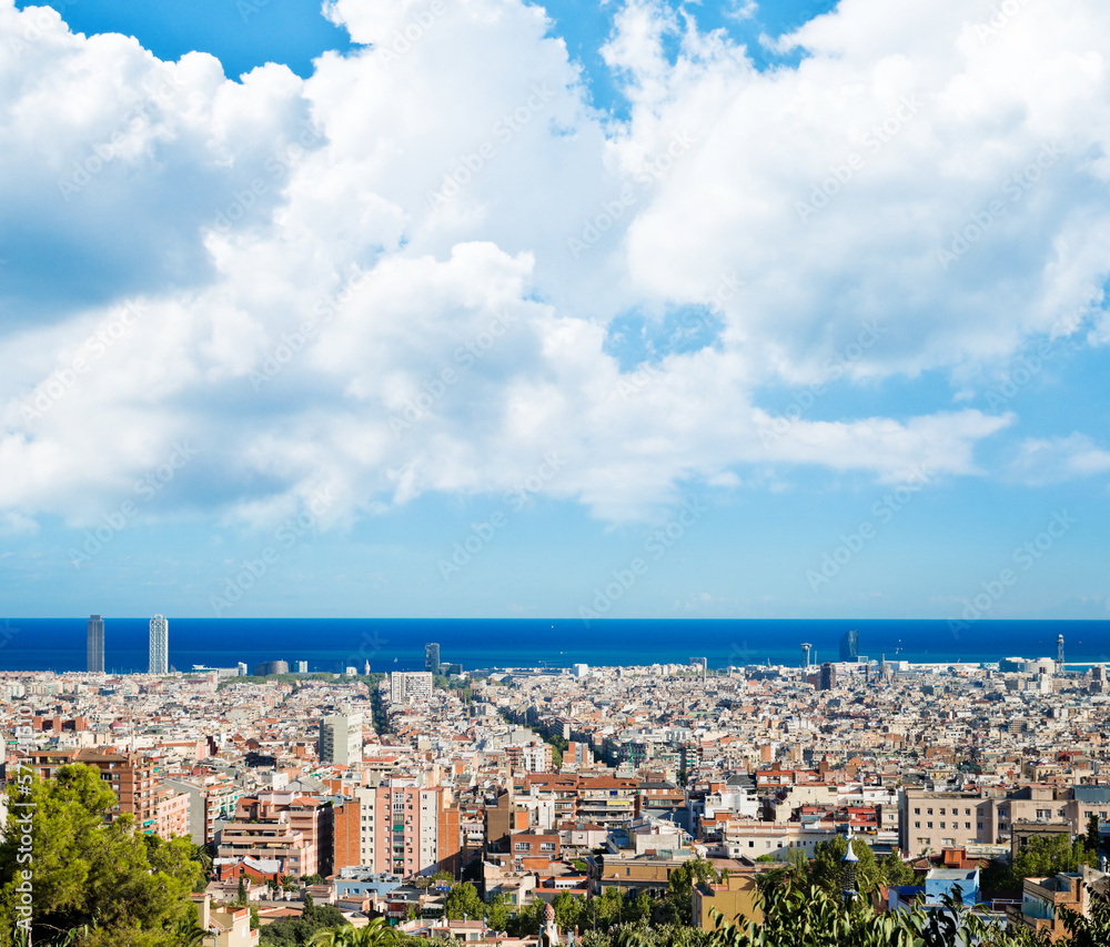 Cityscape of Barcelona. Spain.