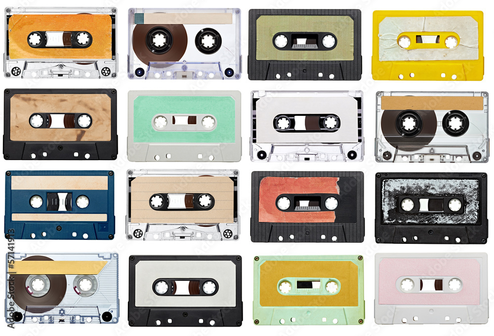 Fototapeta premium music audio tape vintage