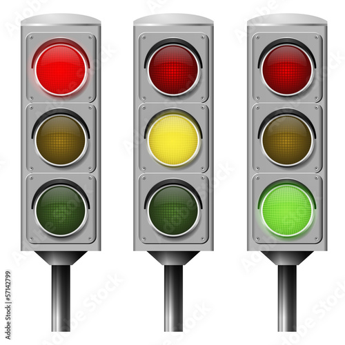 Vector image traffic light
