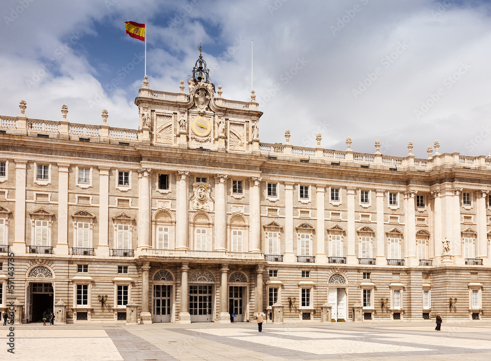  Madrid. Facade of Royal Palace