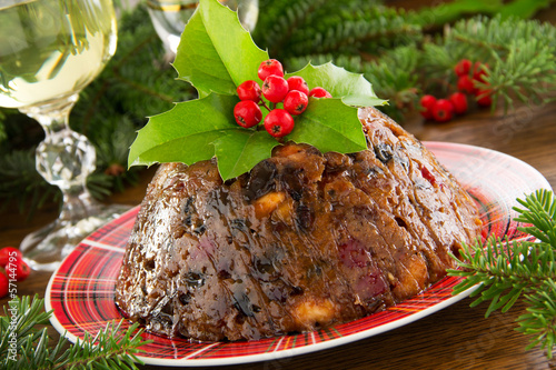 Tablou pe pânză christmas pudding