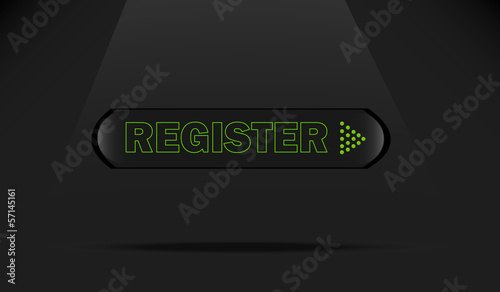Black web register button