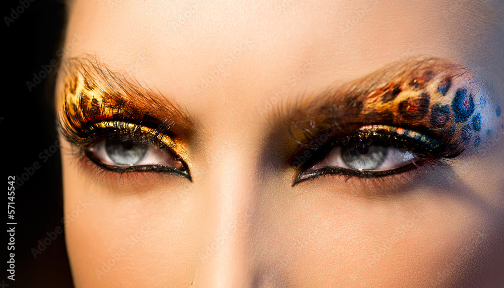 Leopard makeup best sale