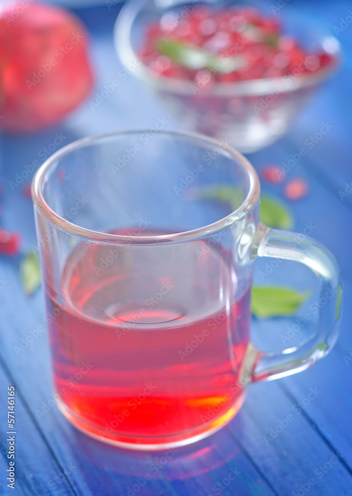 pomegranate and juice pomegranate and juice