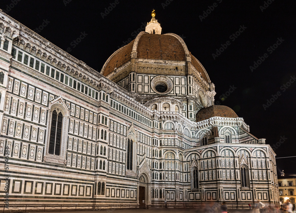 Cathedral Santa Maria dei Fiore at night, Florence