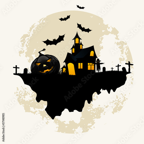 Grunge Background for Halloween Party