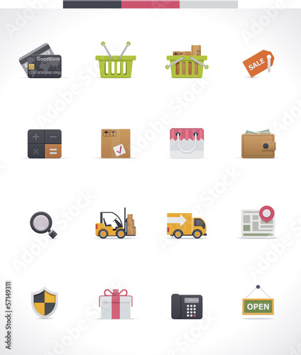 Vector e-commerce icon set