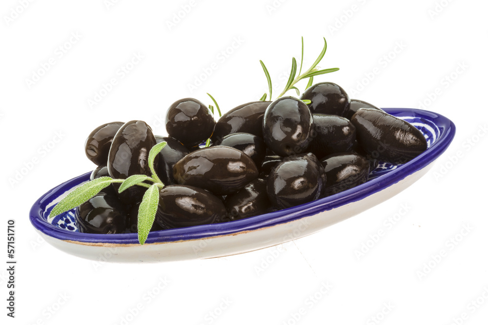 Black gigant olives