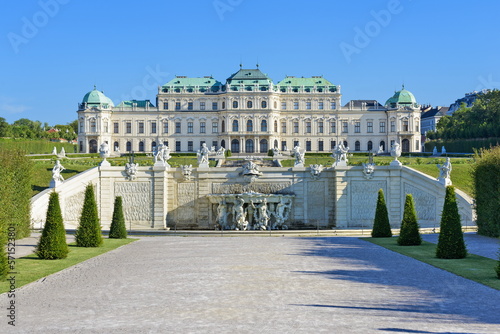 Obraz na płótnie Schloss Belvedere - Wien w salonie