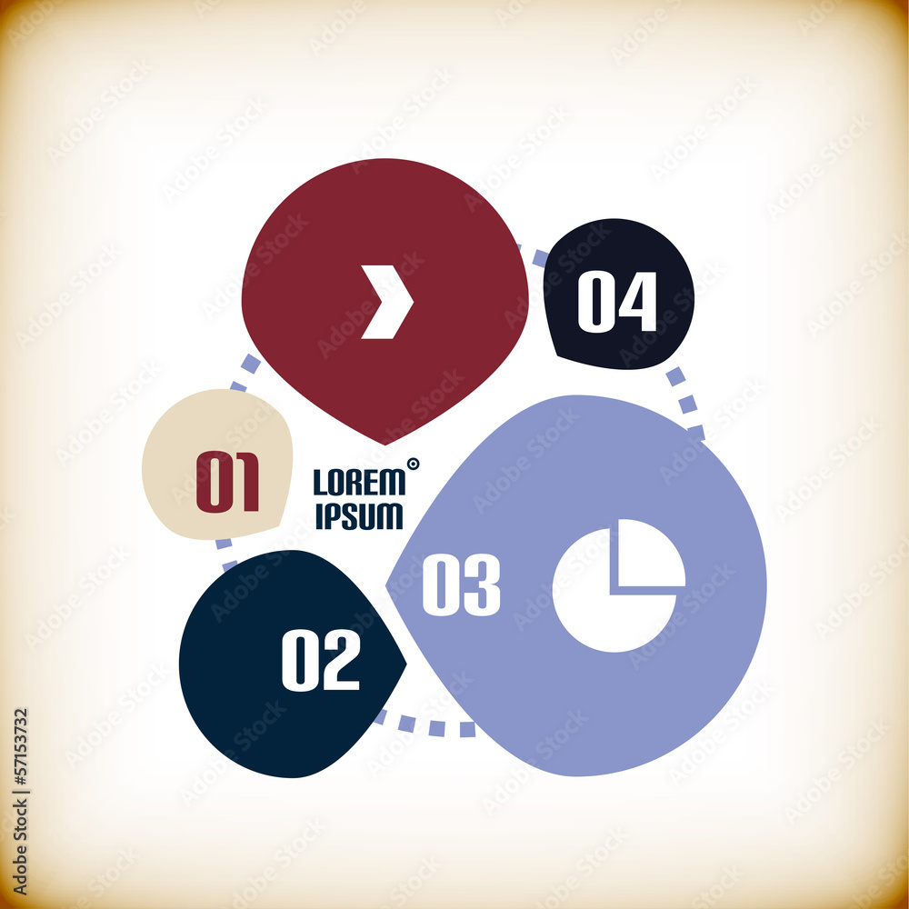 Round chart infographic template Round chart infographic template