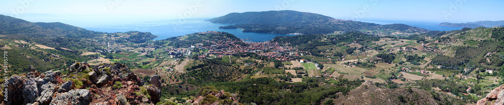Elba island panorama, Tuscany, Italy, Europe