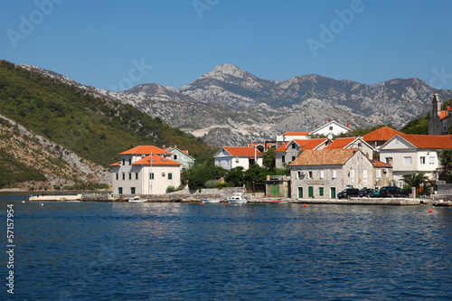 town on the shore of Kotor Bay © ksi