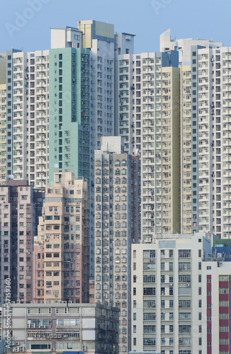 Apartment buildings in Hong Kong