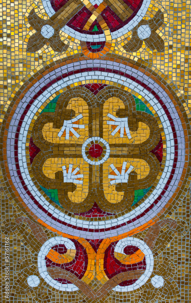 Beautiful stone mosaic pattern.