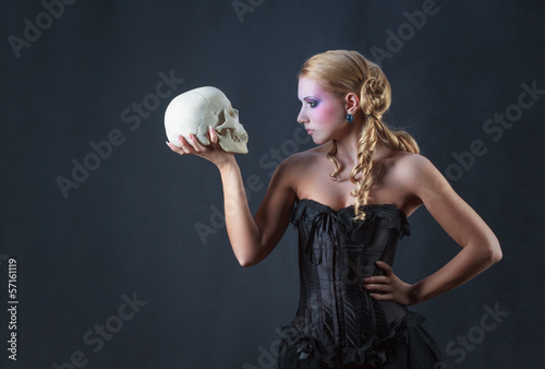 Girl in the role of Hamlet, studio shot © Andrey Milkin