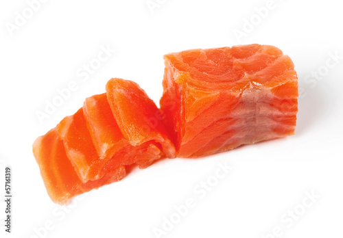 fresh red fish. salmon