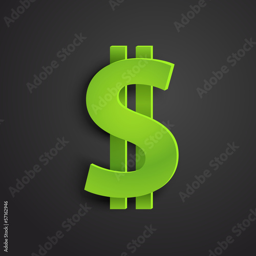 Modern stylish icon. Dollar sign