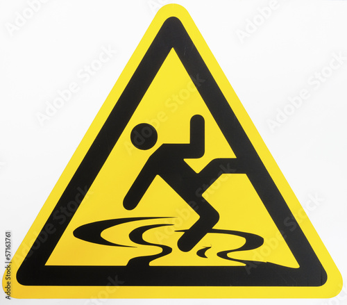 caution wet floor sign