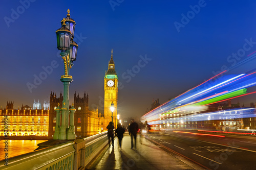 London at night