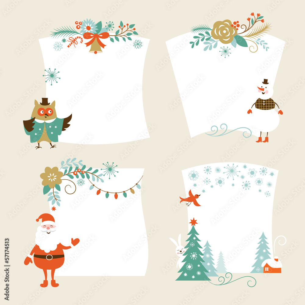 Fototapeta premium Christmas banners