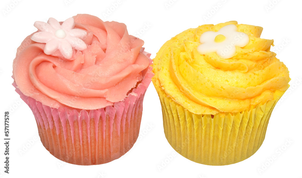 Lemon And Strawberry Flavour Cupcakes