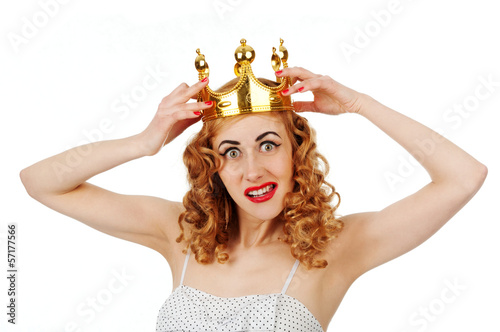 Woman in crown