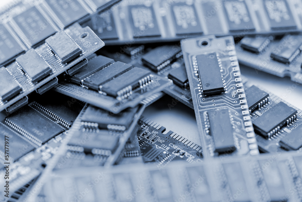 Many different computer memory modules Many different computer memory modules