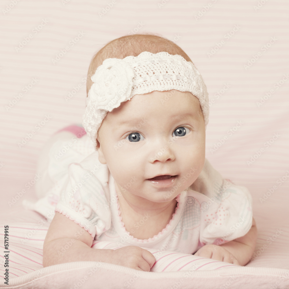 cute happy baby portrait with big eyes cute happy baby portrait with big eyes