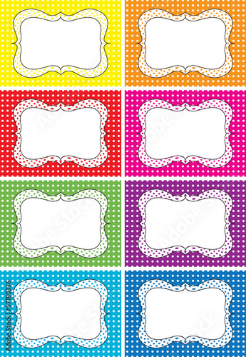 Polka dots labels