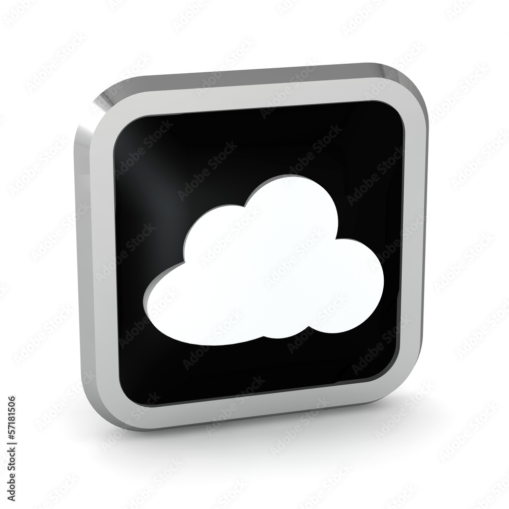 black cloud icon on a white background black cloud icon on a white background