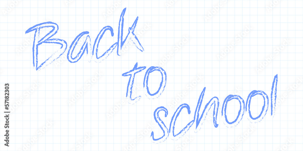 Back To School Text Mathematical Grid Background