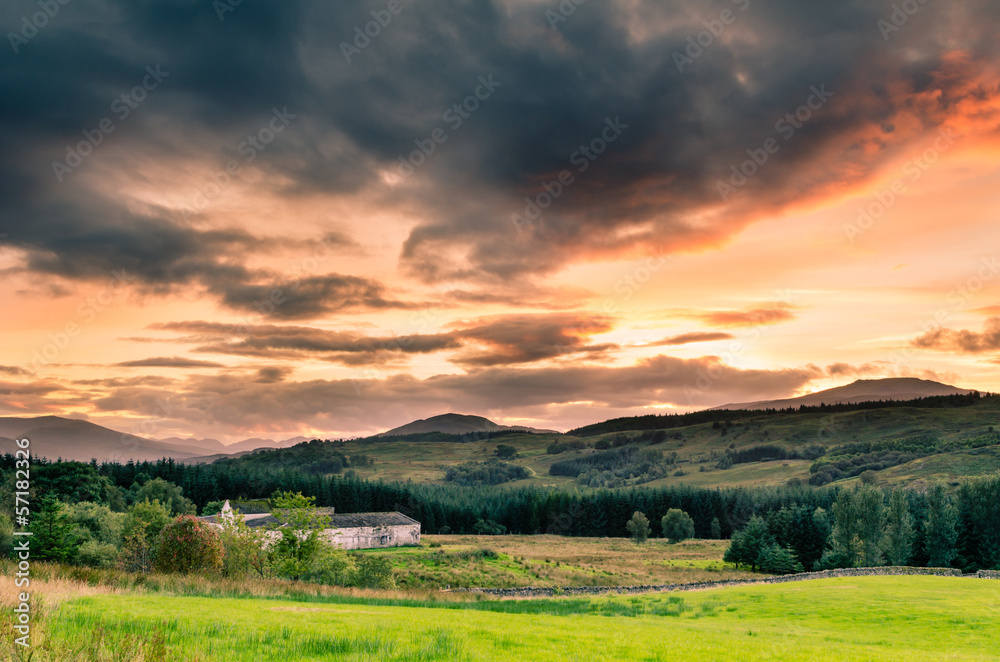 Sunset in the Highlands