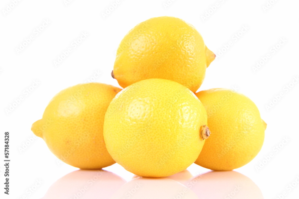 Lemons on white background Lemons on white background