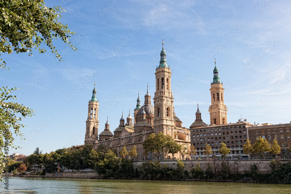 Basilica Del Pilar in Zaragoza , Spain