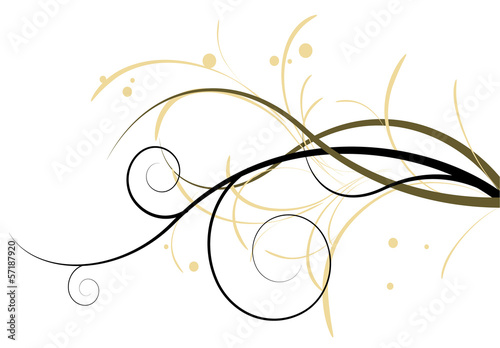 Floral abstract. Vector.
