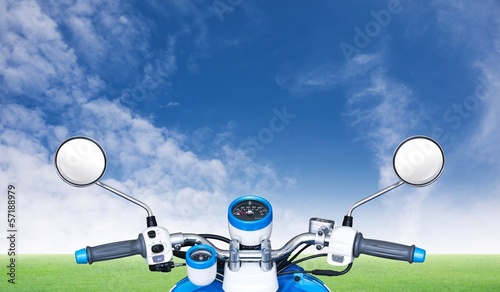 motorbike on view