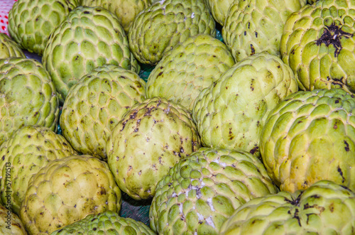 Custard apple background photo